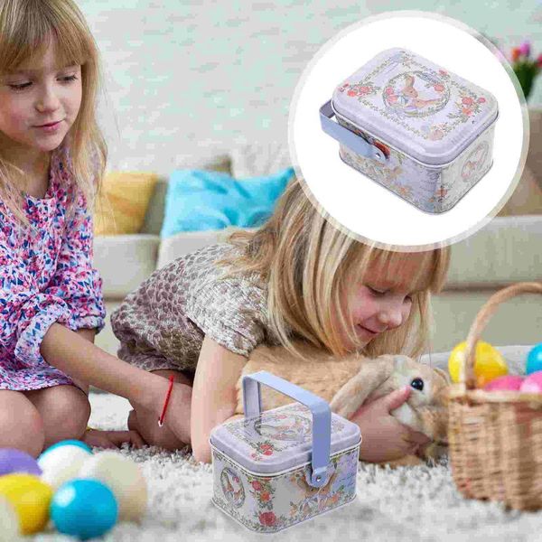 Aufbewahrung Flaschen Bratpfanne Blechplatten -Box -Muster -Geschenkkoffer Keks Candy Boxes Party bevorzugt Candies Halter Baby