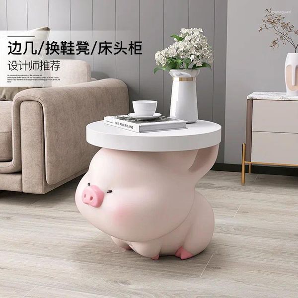 Estatuetas decorativas Creme Wind Pig Decoration grande para o teto da sala de estar de cabine de tv gabinete de tv arestão várias camas de largura no presente