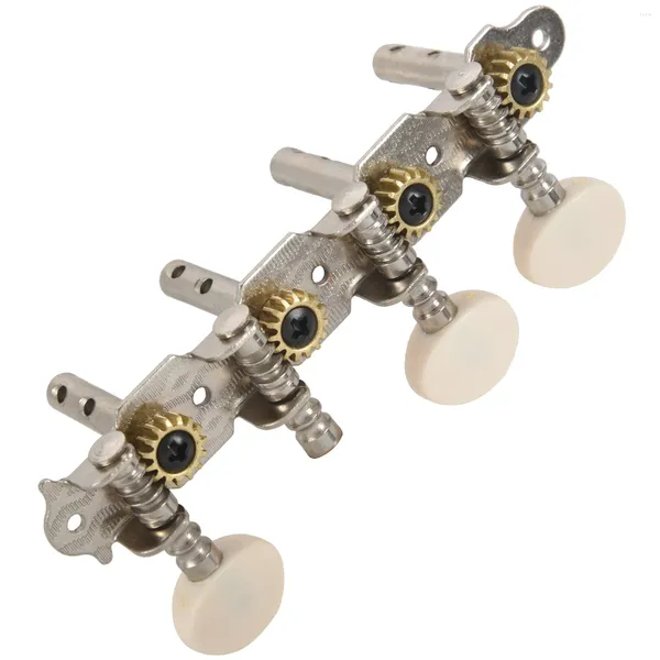 Tunhadores de tigelas Tunners Pegs Tuning Key com botões de pérolas brancas 4L 4R para bandolim