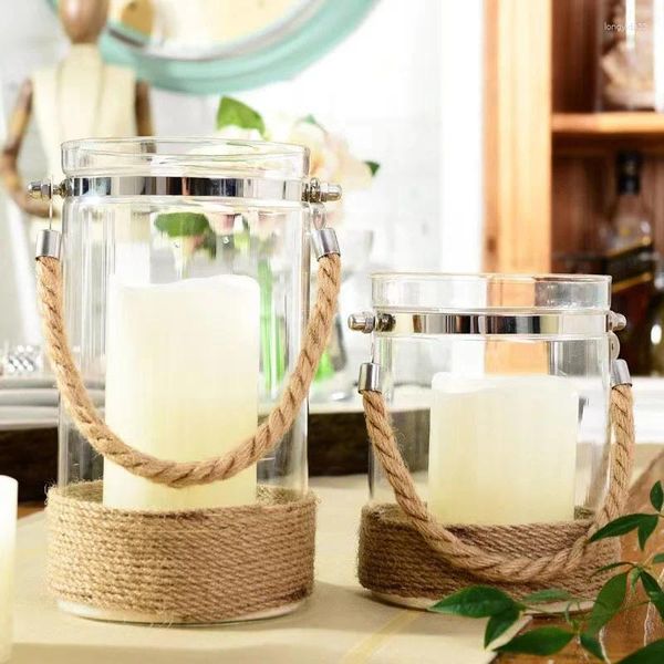 Vasi Rope Small Vase Glass Creative Flower Dining Tavolo da soggiorno idroponico Florero Decorativos Modernho Terrarium