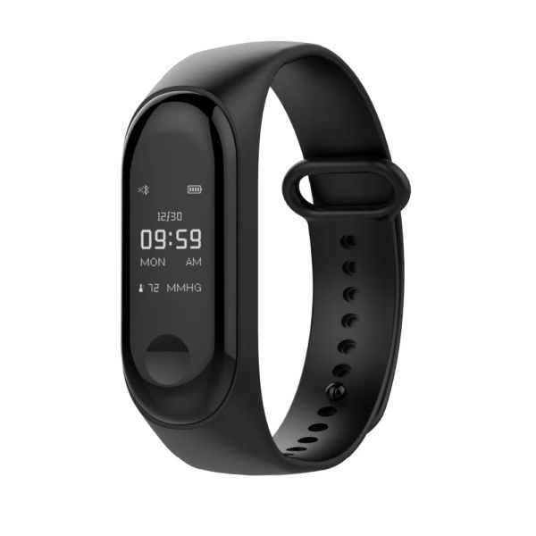 Orologi Smart Watch Bracciale Frequenza cardiaca Monitoraggio della pressione sanguigna Pulse Fitness Tracker SmartBand per iPhone Xiaomi PK MI BAND 3