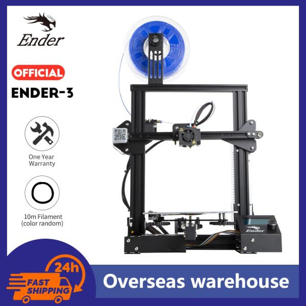 Мыши Creality 3d Ender3 Highprecision DIY 3D -принтер Selfossemble 220 * 220 * 250 мм размер печати с функцией печати резюме