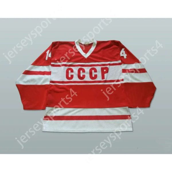 GDSIR Custom Zinetula Bilyaletdinov 14 CCCP Russia Hockey Jersey New Top Ed S-M-L-XL-XXL-3XL-4xl-5xl-6xl