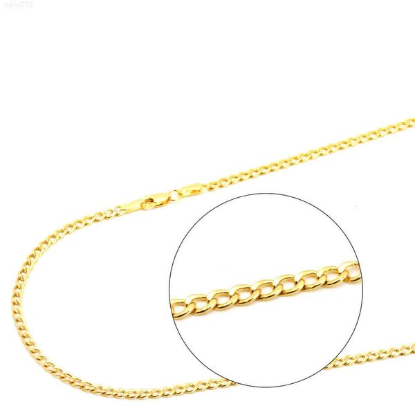 Collana a catena d'oro per uomini e donne catene d'oro a prezzi accessibili il 14/10/18 Carat oro da carat 16-26 pollici