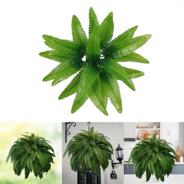 Dekorative Blumen 1pack lebensechtiges leichtes undurchlässiger Mann Farne Green mit realistischen Stielen idealer kurzer Stiel