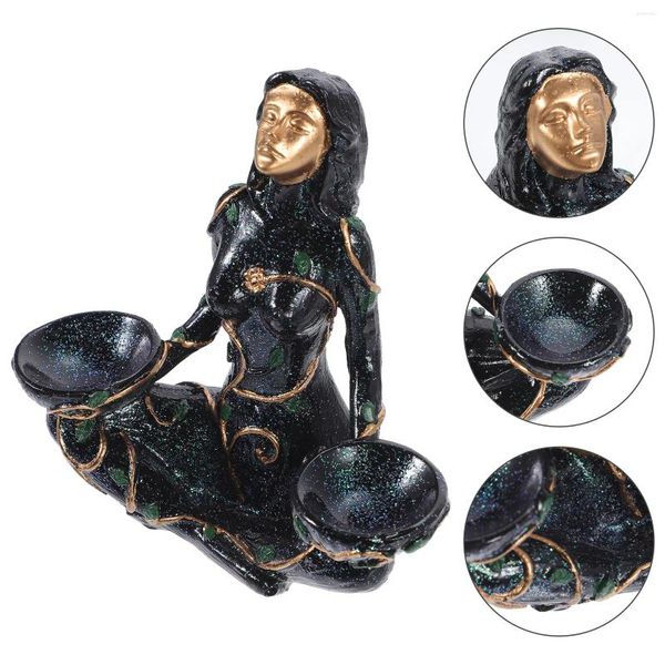 Figurine decorative tavolo da pranzo arredamento per arredamento per esplorare artigianato di resina desktop sfera di uovo a sfera di cristallo