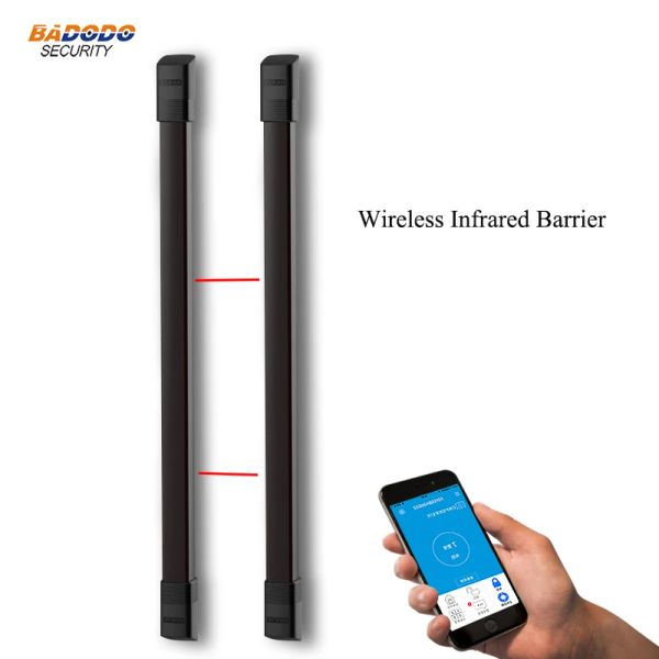 Rilevatore IP66 Impossibile 2 travi wireless 433MHz Infrared Barrier Fence Breate Sensore a infrarossi Rilevatore 10m Rilevamento Distanza Sicurezza domestica