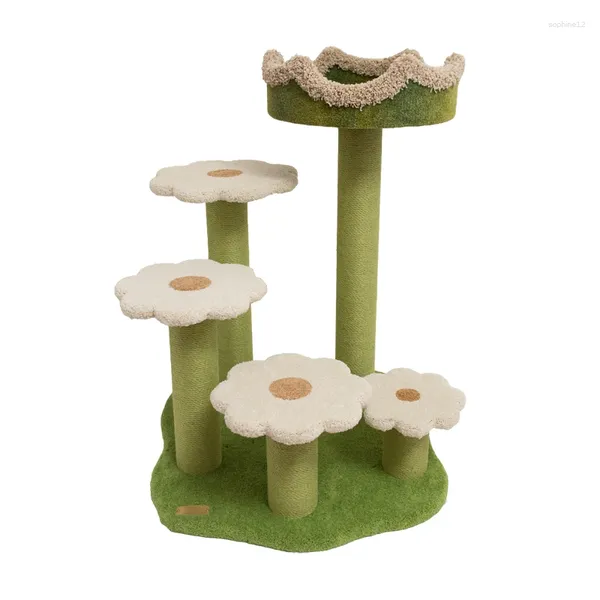 Abbigliamento per cani Ladder Flower CAT CLAMBING Frame di arrampicata multistrato Nest di graffi integrato