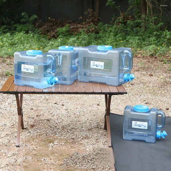 Бутылки с водой 6/8/13/18L переносное портативное лагерь хранение ковша с смесей без утечки.