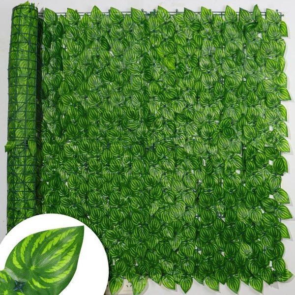 Dekorative Blumen Künstliche Pflanzen Ivy Privatsphäre Zaun 19x39inch Hecken Faux Dekoration für Hauszimmer Dekor Outdoor Garten