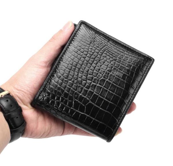 Carteiras altas carteira de couro personalizada feita artesanal de crocodilo genuíno de luxo para bolsa de bolsa de homem5183467
