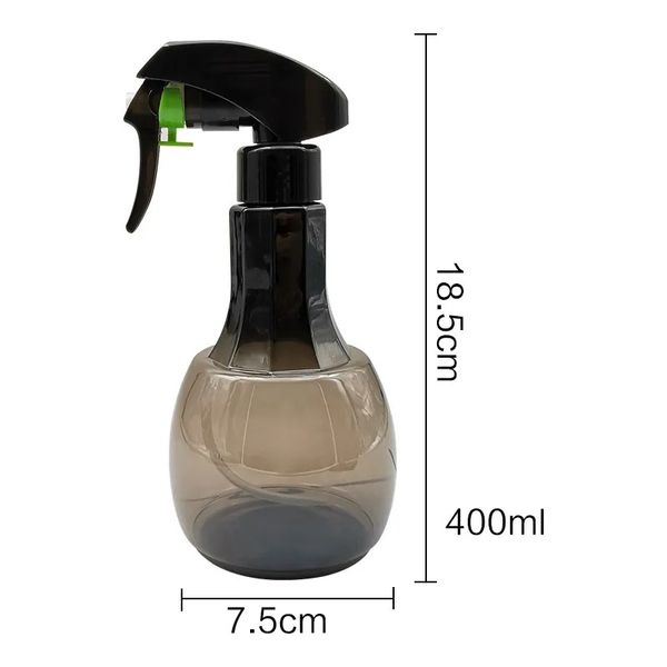 2024 400 ml 3 Farbfeindlichkeit feiner Nebel Friseur Sprühflasche Atomizer Barber Leer Wasser Pro Salon Hairstyling Toolfreen