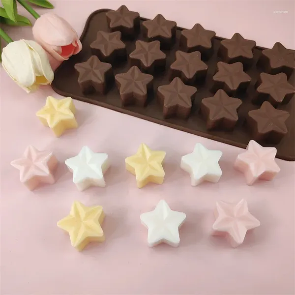 Выпечка формы из пятикратных пятикратных звездных силиконовых шоколадных форм