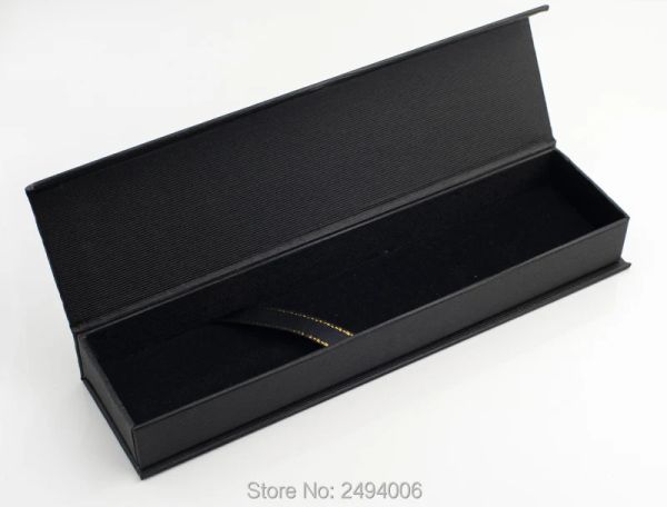 Case di carta nera Case del cassetto della penna stilografica Gift di lusso Gift box box box borse per cartoleria da ufficio forniture di cartoleria