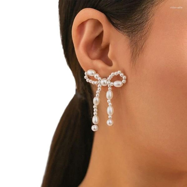 Серьги -серьги с ушами булавки элегантные ювелирные украшения имитация жемчужины для любого случая
