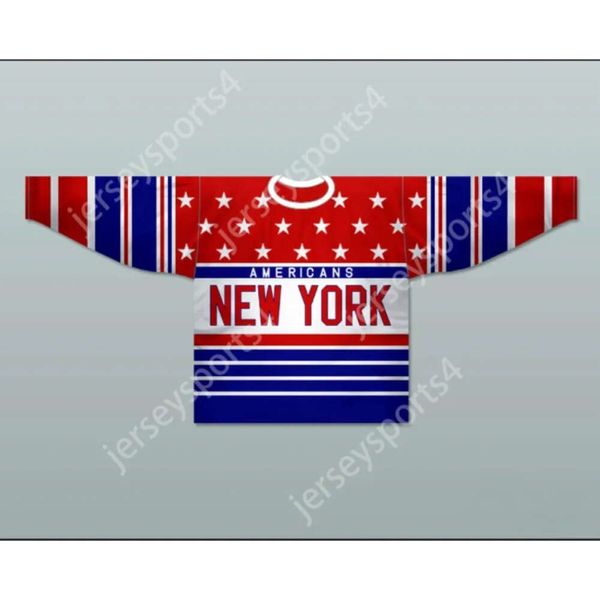 GDSIR Custom York Americans 1928-30 Hockey Jersey Qualsiasi giocatore o numero nuovo Top E-M-L-XL-XXL-3XL-4XL-5XL-6XL