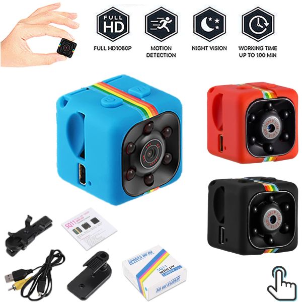 Karten SQ11 Mini -Kamera Sport DV Sensor Nachtsicht Camcorder Motion DVR Micro Camera Video Kleine Kamera HD 1080p CAM 32 GB Speicherkarte
