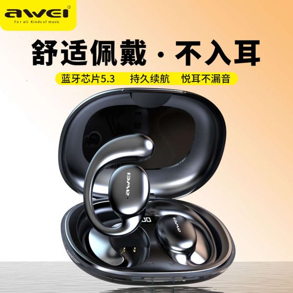 AWEI usa Weiqi per condurre T80 Intelligent Voice 5.3 Auricolari Bluetooth Wireless Sports Hanging Sports