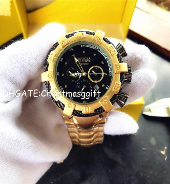 Weihnachten Neue Marke 5 DZ Mens Uhren Luxus Sapphire Edelstahl Armbandwatch -Geschenkquarz Uhr Überlegenheit Full Function8499358