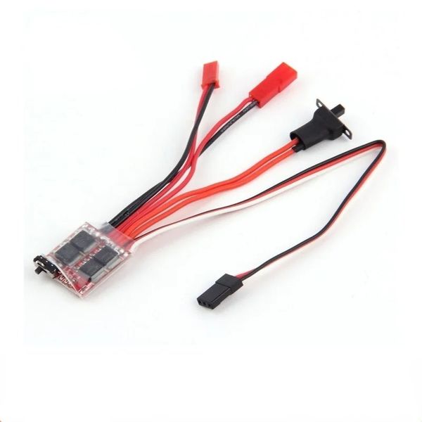 Mini 10A 20A 30a ESC Motor Hızı RC ESC 2KHz İleri Ters Fırça Freni RC 2S Kontrolör Tekne Araba Prototank Üst Regülatörü