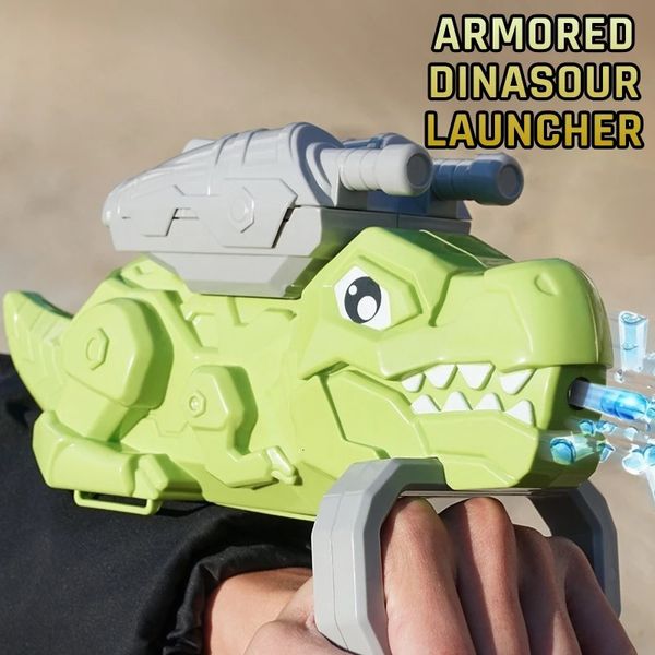 Elektrikli Su Tabancası Çocuk Oyuncak Airsoft Tabanca Jel Top Guns Blaster Dinosaur Ahşap Başlatıcı Yaz Açık Oyunlar Childern Hediye 240402