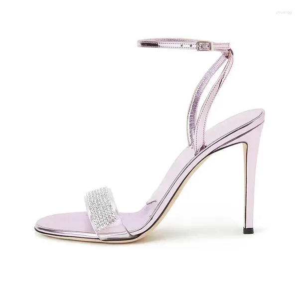 Платье обуви столовые прилавки круглые ноги Спилотто Сандалии Супер высокие каблуки простые каблуки плюс размер женщин Zapato de Tacon Sandalias Mujer