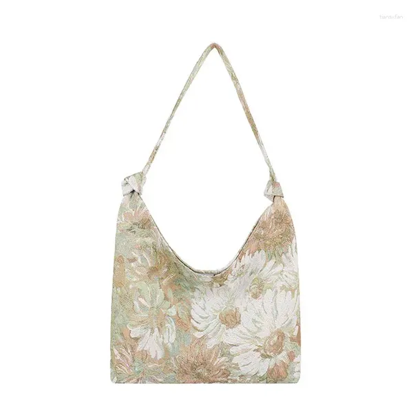 Bolsas de ombro Oxfordshire for Women 2024 Shopper Designer Bandbag Girls Casual Floral Print Bag Crescent