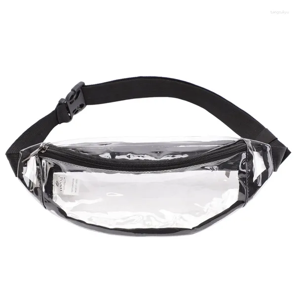 Taillenbeutel klare Fanny -Packs für Frauen Männer Modetasche Reisen Casual PVC Chest Bud Beutel