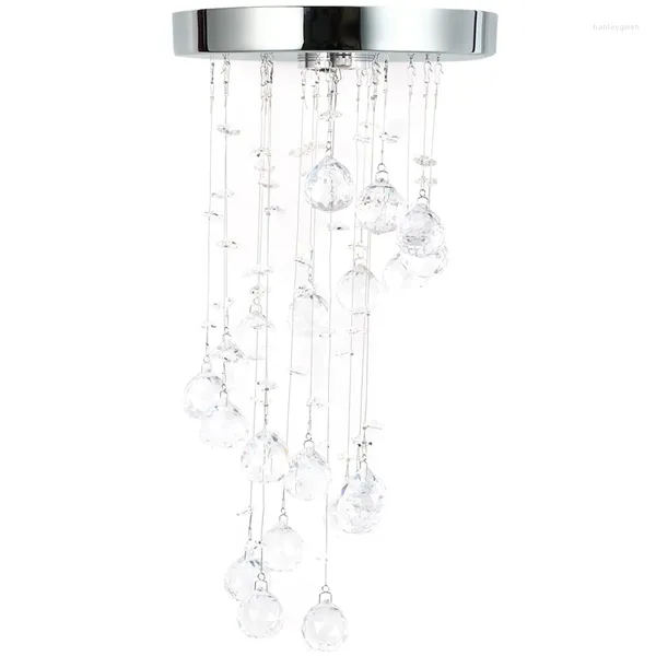 Luzes de teto Candelador de cristal em espiral moderno para casa de escada de entrada da escada de escada LED de decoração de lâmpada de lâmpada suspensa da lâmpada