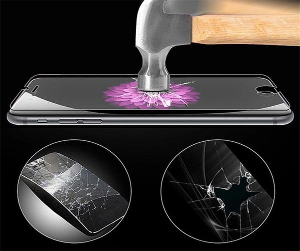 Protettore dello schermo per iPhone 11 Pro Max XS XS XR Temped Glass per iPhone 7 8 Plus LG Stylo 5 Moto E6 Protector Film 033mm con 9522459