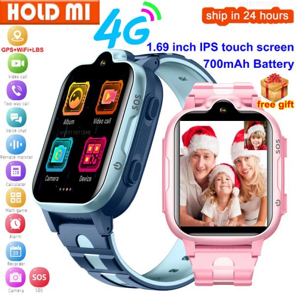 Uhren 4G Kinder Smart Watch Kids GPS WiFi Tracker HD Videoanruf IP67 wasserdichtes Telefon SOS Smartwatch für Jungen und Mädchen