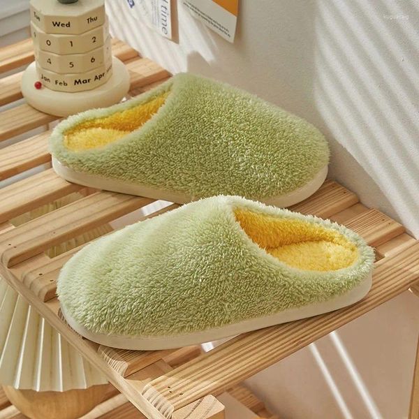 Pantofole donne inverno casa maschile camera da letto interno slipper comode vetrini piatti non slitta