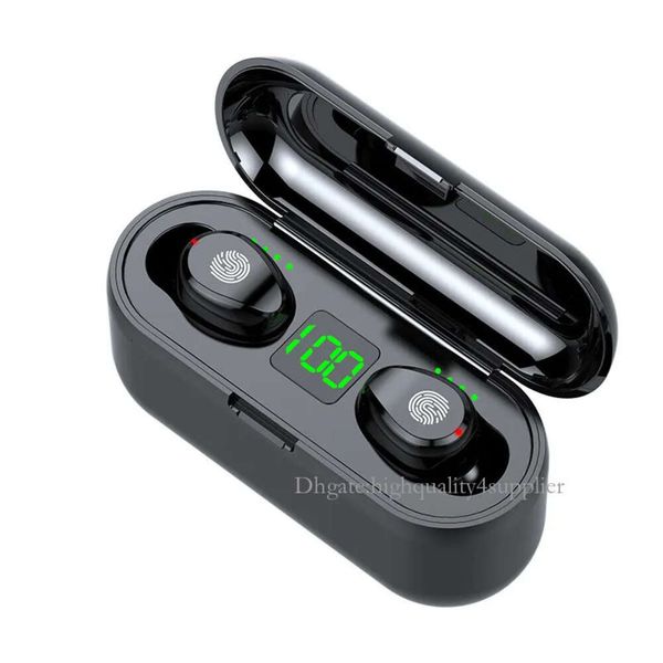 F9 F9-5C TWS 600mAH Ohrhörer Power Bank Sport LED Digital Power Display Headset BT 5.3 Earphone Wireless HiFi Stereo Ohrhörer Touch Headphones Headset mit Mikrofon