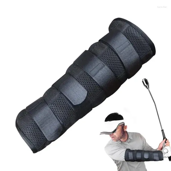 Joelheiras treinando swing de golfe cotovelar cotovelar instrutor de braço ajustável reto auxiliar Wrap Aid