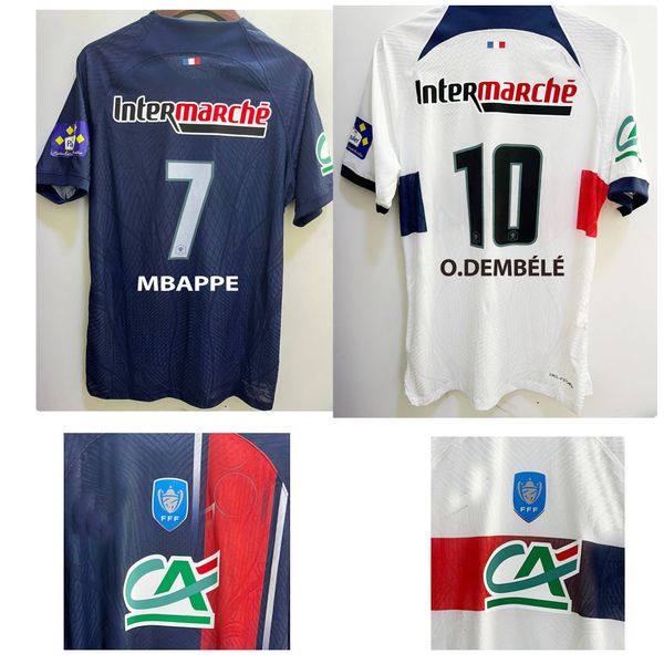 Match di tessile in casa usurata giocatore indossato 2024 Coupé de France Maillot Zaire Emery Asensio Lee Kang in Kolo Muani Dembele Ramos French League Cup Cup Soccer Patch Badge