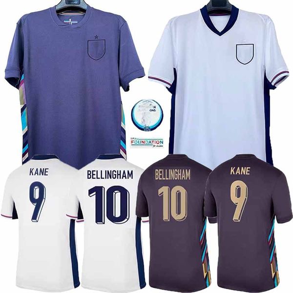 2024 Bellingham Kane Englands24 25 uomini KID KIT XXXL 4XL Maglie da calcio Sterling Rashford Sancho Grealish Foden portiere pre -match di allenamento da calcio