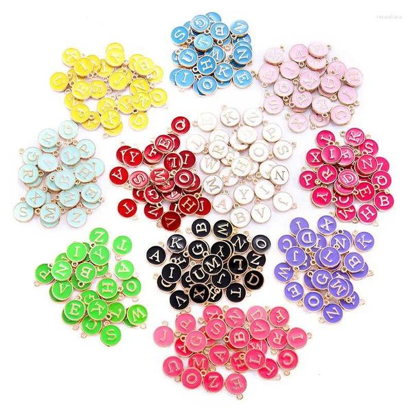 Charms 13x15mm A-Z Lettera a pendente a sospensione che trova braccialetti per collana fatti a mano fai-da-te che producono accessori