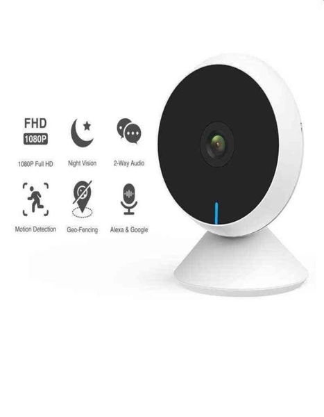 Mini IP Camera Wi -Fi Webcam Baby Monitor com detecção de movimento de som 2 vias de áudio visionsmart Câmera de vigilância doméstica AA8293910