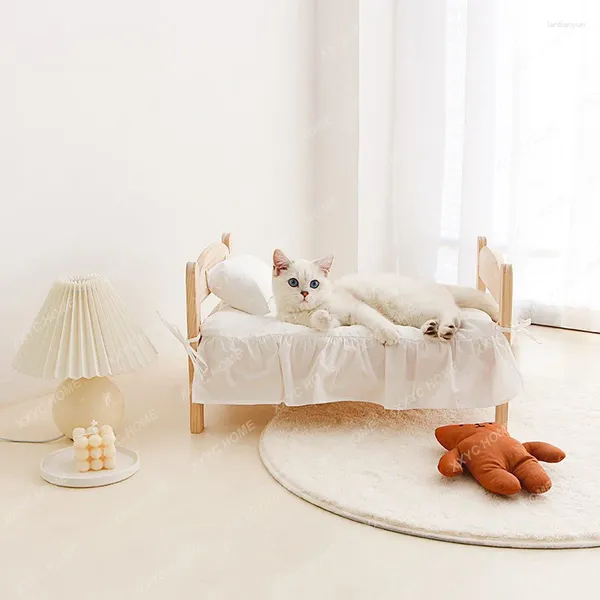 Transportadores de gatos Pet Small Bed Nest Dog Kennel Four Seasons Universal Princess Mini