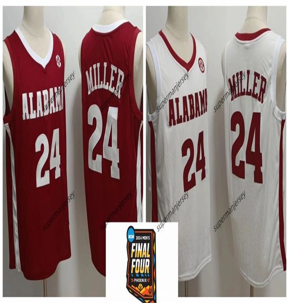 Alabama Basketball Trikot NCAA College Sexton Brandon Miller Mark Sears Noah Clowney Nimari Burnett Jaden Bradley Jahvon Rylan Griffen Latrell