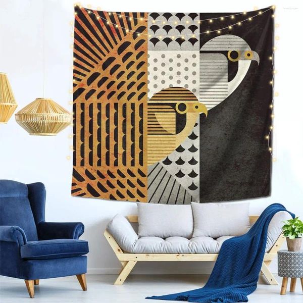 Wandteppiche Eurasian Kestrels Wanddekoration Tapestry Modernes Wohnzimmer anpassbares Geschenk weicher Stoff geruchlos