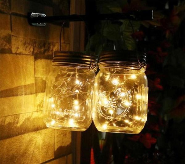 Светодиодные струны Fairy Light Solar для масонской банки крышки вставка цвета.