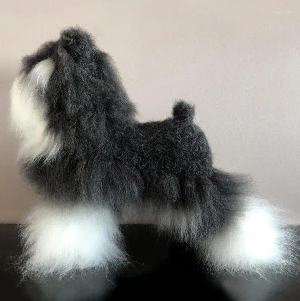 Vestuário de cachorro schnauzer wig pet brigando corpo inteiro (corpo apenas sem manequim)