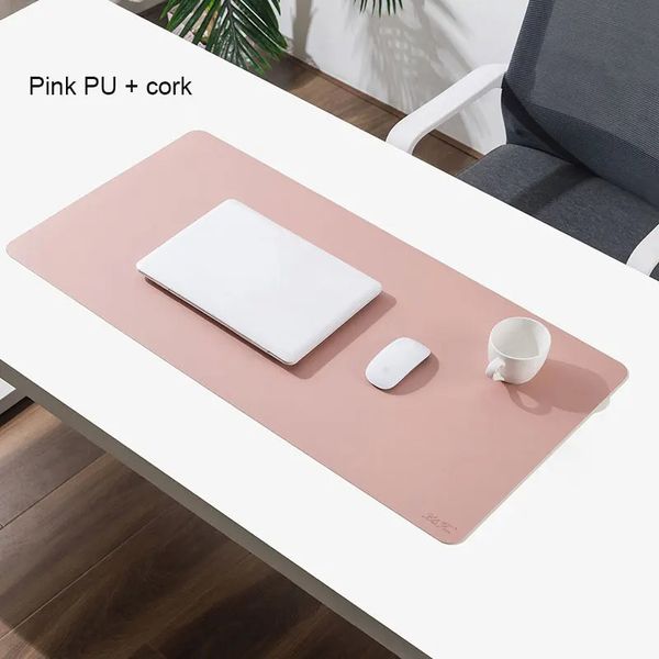 2024 Büyük Mouse Pad Kapak Ofis Yatak Odası Büyük PC Bilgisayar Mousepad Masaüstü Klavye Mat Yastığı Kaymaz Su Geçirmez PU + Corkofice Klavye Matofti Klavye Mat