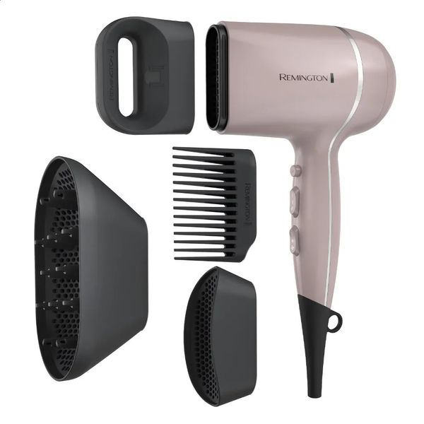 Pro Wet2Style Ceramic Ionic Hair asciugati viola con 4 attaccamenti unici Blow Dryer Comb 240325