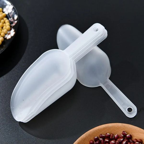 5pcs mini colher de gelo de plástico transparente medindo bolas de medição para casamentos Candy Sobersert Buffet Ice Cream Protein Powder