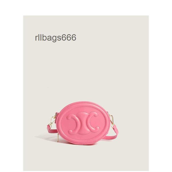 Dermis Designer Cell Lady Lady Mini Tender Pink MoonCake Bun Pink Mini Bag Womens 2024 Verão Novo Moda Motivo Motivo Mão Saco Redonda Pequena Design 68xg