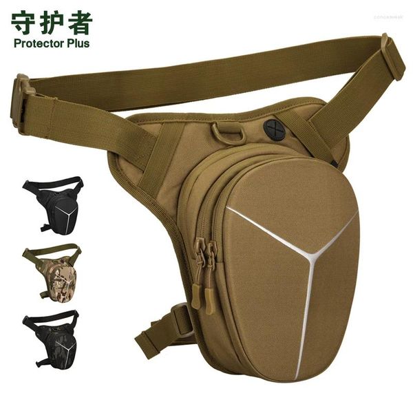 Bolsas de cintura Protector Plus Hard Shell Cavaleiro Bolsa de Perna Reflexiva Motocicleta Passo Crossbody Masculino