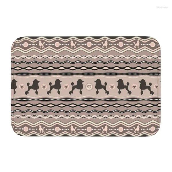 Tappeti tappeti tappeti per porta d'ingresso del cane barboncino tappeto da bagno con porte decorativo per porte di pormaste per porte