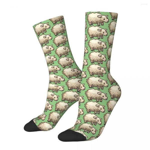 Calzini da uomo hip hop shop pecore compressione pazza compressione unisex stardew valley harajuku pattern stampato novità divertente calzino